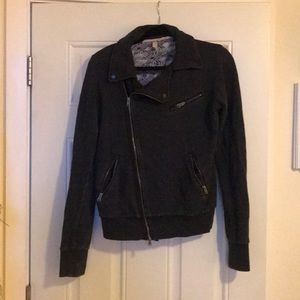 Black sweatshirt jacket